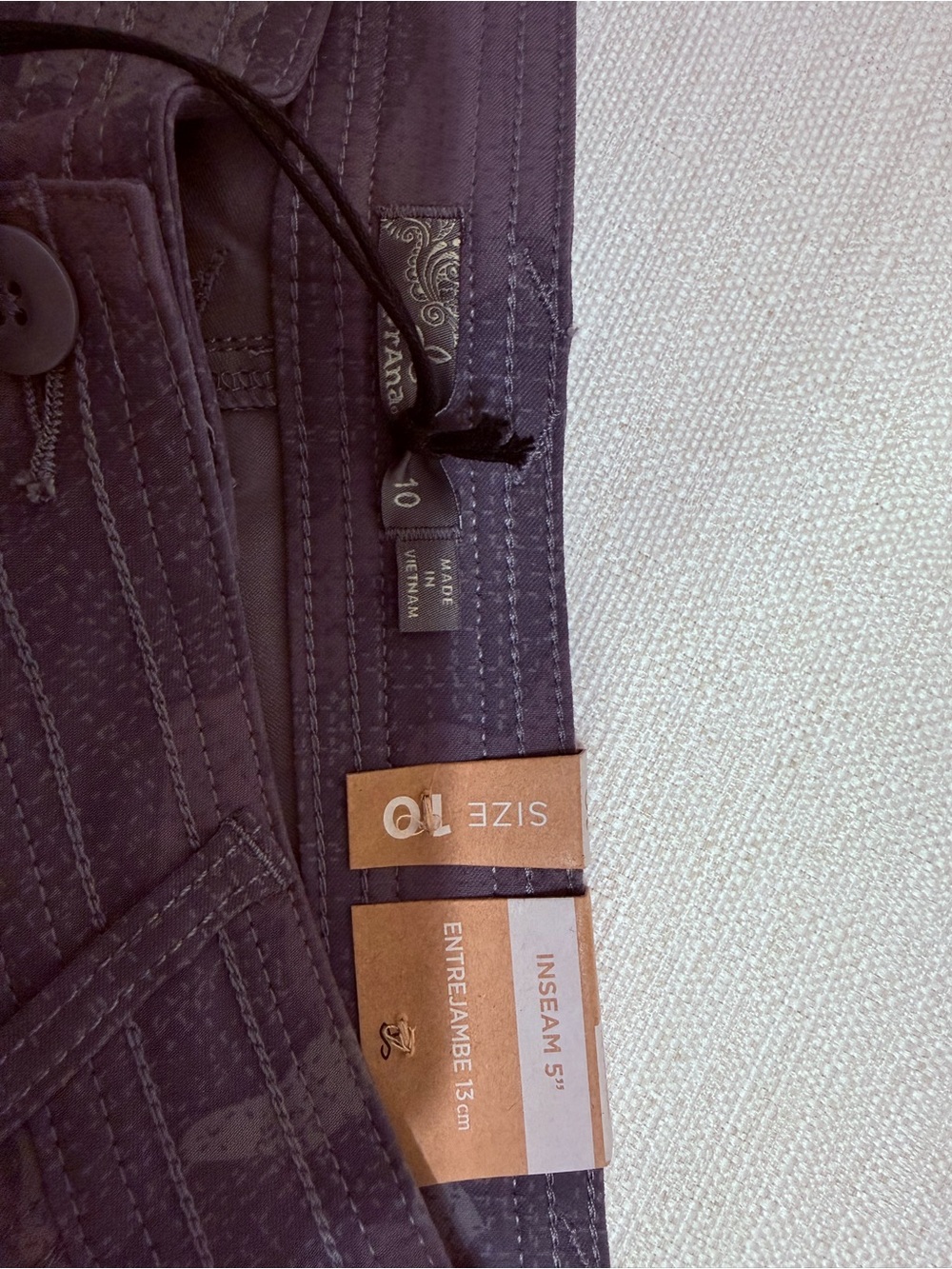 Prana Women's Olivia Shorts camo size 10 NWT - Picture 4 of 4